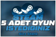 ✨ SİZİN SEÇTİĞİNİZ 5 OYUN + GARANTİ + 7/24 OTO 