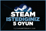 ⭐SİZİN SEÇTİĞİNİZ 5 OYUN + GARANTİ + 7/24 OTO⭐
