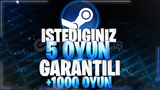 ⭐SİZİN SEÇTİĞİNİZ 5 OYUN + GARANTİ + 7/24 OTO⭐