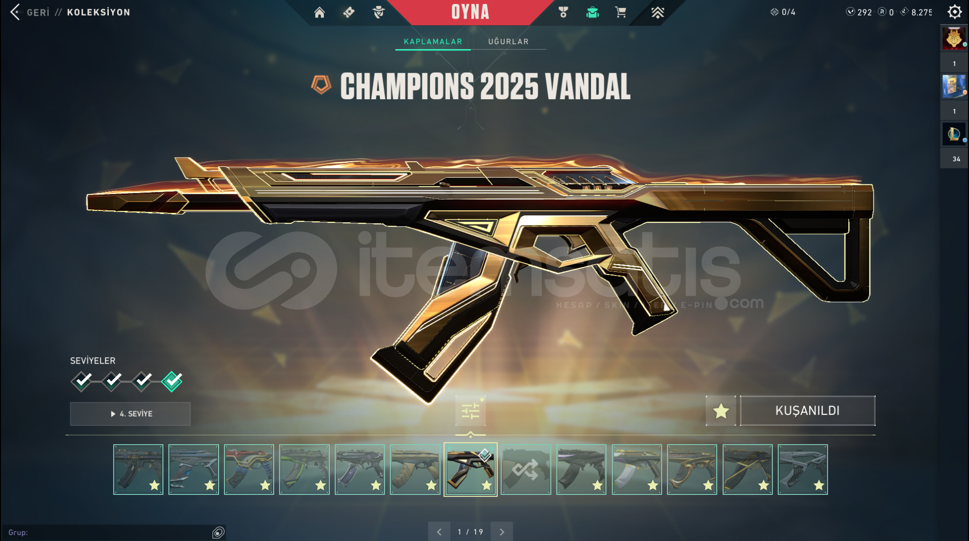 SKIN DOLU ELMAS HESAP SKIN DOLU ELMAS HESAP