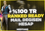 ⭐%100TR +20 LVL RANKED READY MAİL DEĞİŞEN