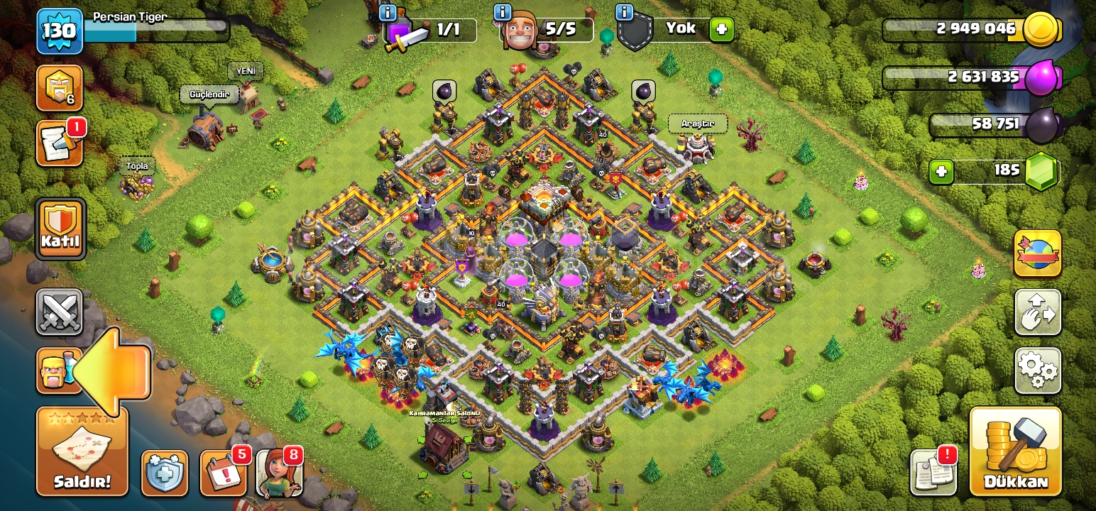 Skinli bb11 130lvl coc hesap Skinli bb11 130lvl coc hesap