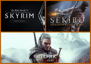 SKYRİM V + SEKİRO + WİTCHER 3