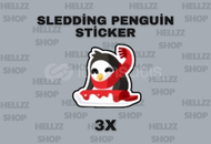 Sledding Penguin Sticker - En Ucuzu!