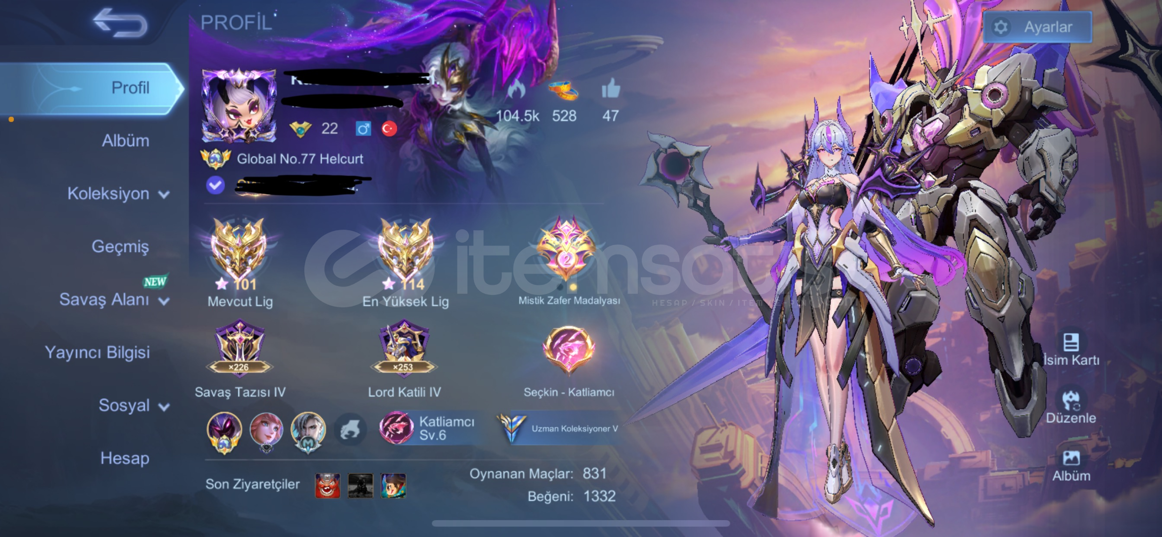 Smurf Rank oranlı Yüce mistik Global hesap Smurf Rank oranlı Yüce mistik Global hesap