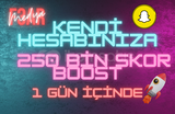 Snapchat 250K Skor Boost Hizmeti