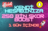 Snapchat 250K Skor Boost Hizmeti