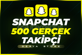 Snapchat 500 Gerçek Takipçi | HIZLI