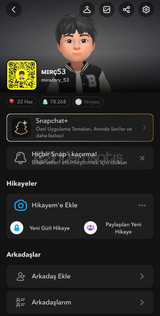 Snapchat hesabı bana aittir
