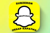 SNAPCHAT HESAP KAPATMA