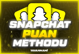 SNAPCHAT PUAN METHODU