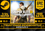 Sniper Elite 3 + Garanti 7/24 Destek