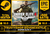 Sniper Elite 4 + Garanti 7/24 Destek