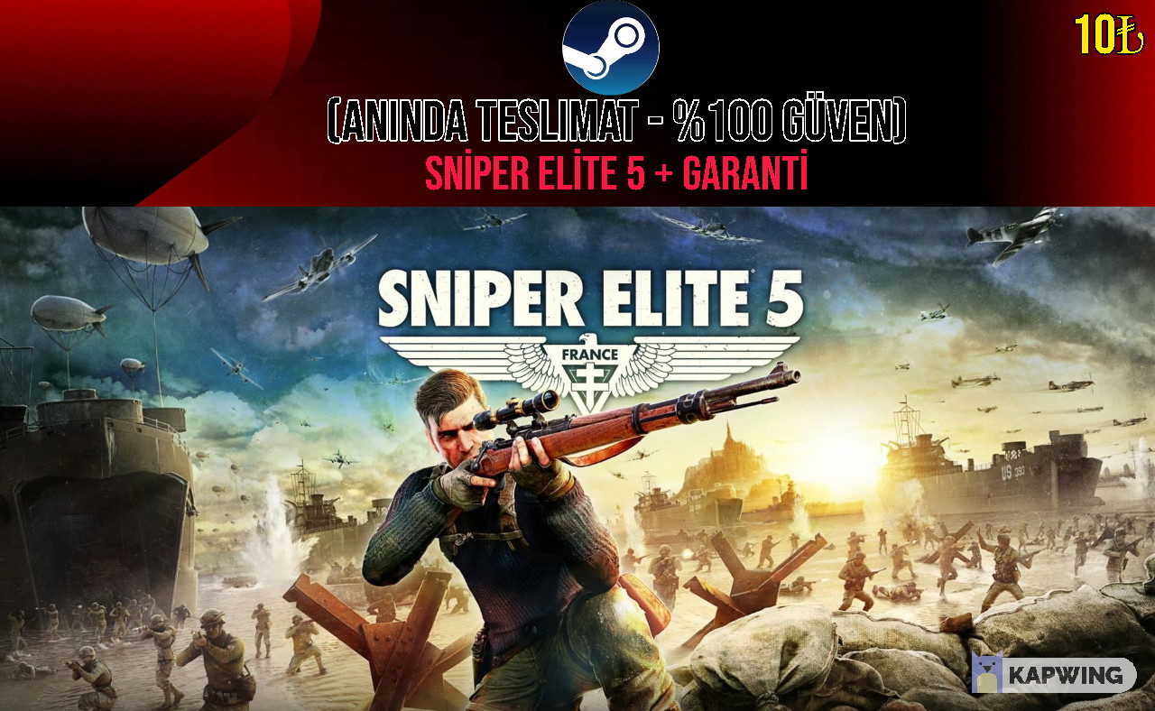 Sniper Elite 5 + GARANTİ + HEDİYE OYUN Sniper Elite 5 + GARANTİ + HEDİYE OYUN