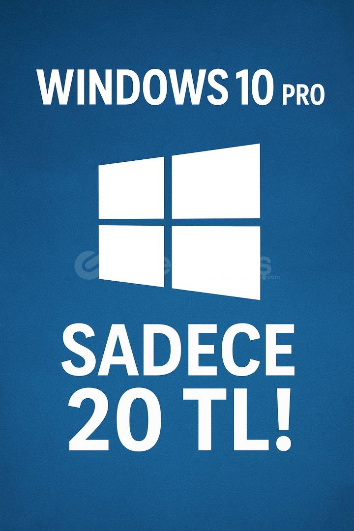 ⚡ Şok Fiyat! Windows 10 Pro Lisans SADECE 20 TL ⚡ Şok Fiyat! Windows 10 Pro Lisans SADECE 20 TL