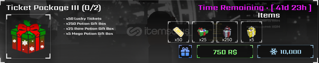 Sol's RNG Ticket Package 3