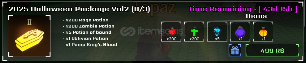 Sols RNG 2025 Halloween Package Vol 2 Sols RNG 2025 Halloween Package Vol 2