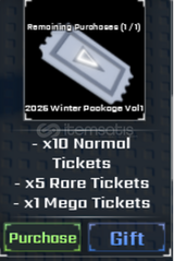 Sols RNG : 2025 Winter Package V1 VOL1 GAMEPASS