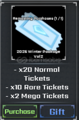 Sols RNG : 2025 Winter Package V2 VOL2 GAMEPASS