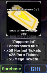 Sols RNG : 2025 Winter Package V3 VOL3 GAMEPASS