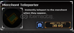SOLS RNG MERCHANT TELEPORTER