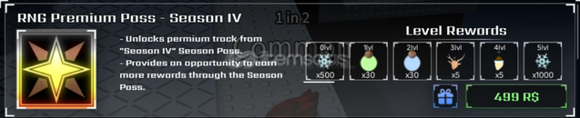 Sols RNG Premium Pass Season 4