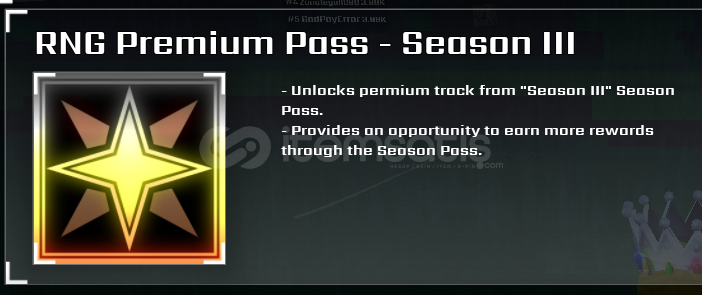 Sols RNG Premium Pass Season III Sezon 3 Vol2 Sols RNG Premium Pass Season III Sezon 3 Vol2