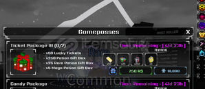 SOLS RNG TİCKET PACKAGE 3 GİFT SOLS RNG TİCKET PACKAGE 3 GİFT