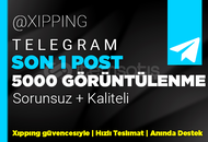SON 1 POST | 5000 GÖRÜNTÜLENME TELEGRAM