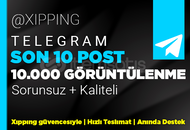SON 10 POST | 10000 GÖRÜNTÜLENME TELEGRAM