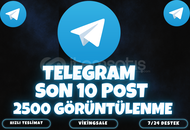 ⭐️[SON 10 POST] 2500 ADET TELEGRAM GÖRÜNTÜLENME⭐