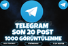 ⭐️[SON 20 POST] 1000 ADET TELEGRAM GÖRÜNTÜLENME⭐