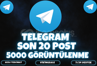 ⭐️[SON 20 POST] 5000 ADET TELEGRAM GÖRÜNTÜLENME⭐