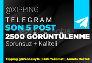 SON 5 POST | 2500 GÖRÜNTÜLENME TELEGRAM