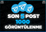 ⭐SON 5 POST'A 1000 GÖRÜNTÜLENME TELEGRAM