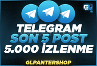 ⭐[SON 5 POST] Telegram 5.000 Görüntülenme ⭐