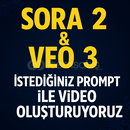 SORA 2-VEO 3 İSTEDİĞİNİZ PROMT İLE 3 VİDEO