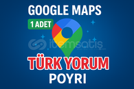 ✅[SORUNSUZ] 1 ADET GOOGLE MAPS TÜRK YORUM