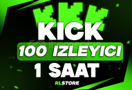 ⭐ [SORUNSUZ] 1 Saat 100 İzleyici Kick ⭐