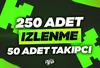 ✅[SORUNSUZ] 1 Saat 250 İzleyici & 50 Takipçi ⭐