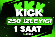 ⭐ [SORUNSUZ] 1 Saat 250 İzleyici Kick ⭐