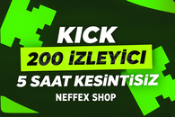 ✅[SORUNSUZ] 5 Saat 200 İzleyici Kick ⭐