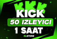⭐ [SORUNSUZ] 1 Saat 50 İzleyici Kick ⭐