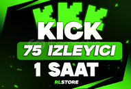 ⭐ [SORUNSUZ] 1 Saat 75 İzleyici Kick ⭐