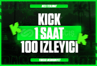 [SORUNSUZ]⭐ 1 SAAT ⭐ KİCK 100 İZLEYİCİ ⭐