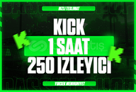 [SORUNSUZ]⭐ 1 SAAT ⭐ KİCK 250 İZLEYİCİ ⭐