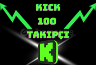 [Sorunsuz] 100 Adet Kick Türk Takipçi