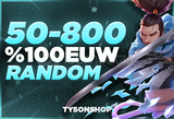 [SORUNSUZ] %100 EUW SUNUCU 50-800 SKİN GARANTİ