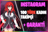 ⭐[SORUNSUZ] 100 İNSTAGRAM TÜRK KADIN TAKİPÇİ⭐