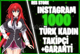 ⭐[SORUNSUZ] 1000 İNSTAGRAM TÜRK KADIN TAKİPÇİ⭐